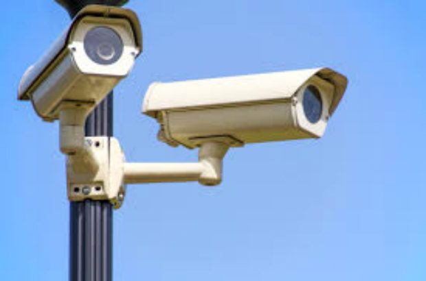 Image of two CCTV cameras